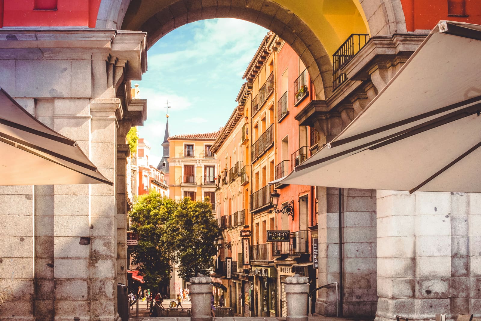 Historic center street, Madrid